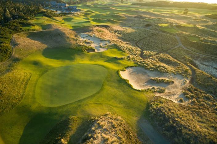 <p>This Pacific Northwest destination has welcomed golfers to the meandering Oregon coast since 1999. <a href="https://www.bandondunesgolf.com/golf/golf-courses" rel="nofollow noopener" target="_blank" data-ylk="slk:Bandon Dunes" class="link ">Bandon Dunes</a> is an entirely natural course that embraces the area's windswept dunes and indigenous vegetation to craft a golfer’s dream paradise. Scotsman David McLay Kidd made a par 73, 7,327-yard gem on Southern Oregon’s pristine Pacific coast. </p>