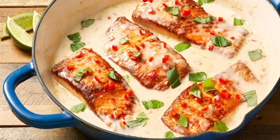 Creamy Coconut-Lime Salmon