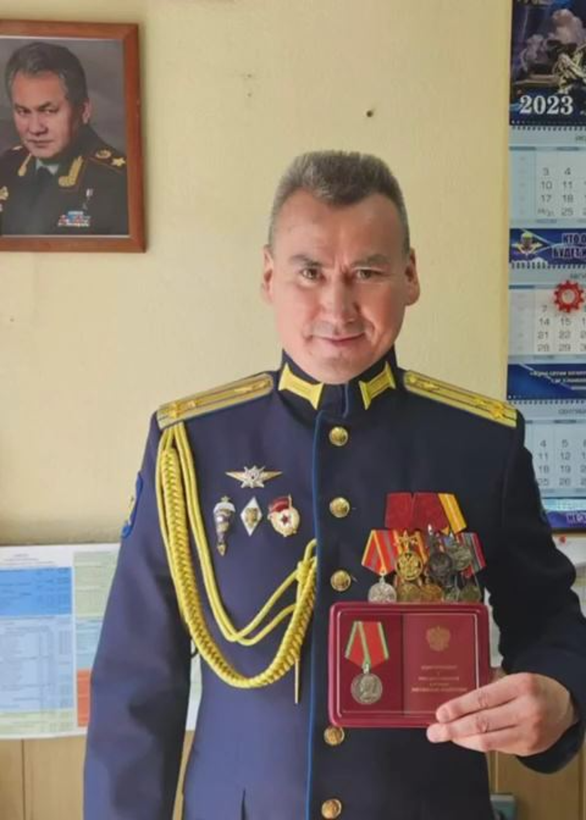 Colonel Arman Ospanov was reportedly killed when he stepped on a mine (X)