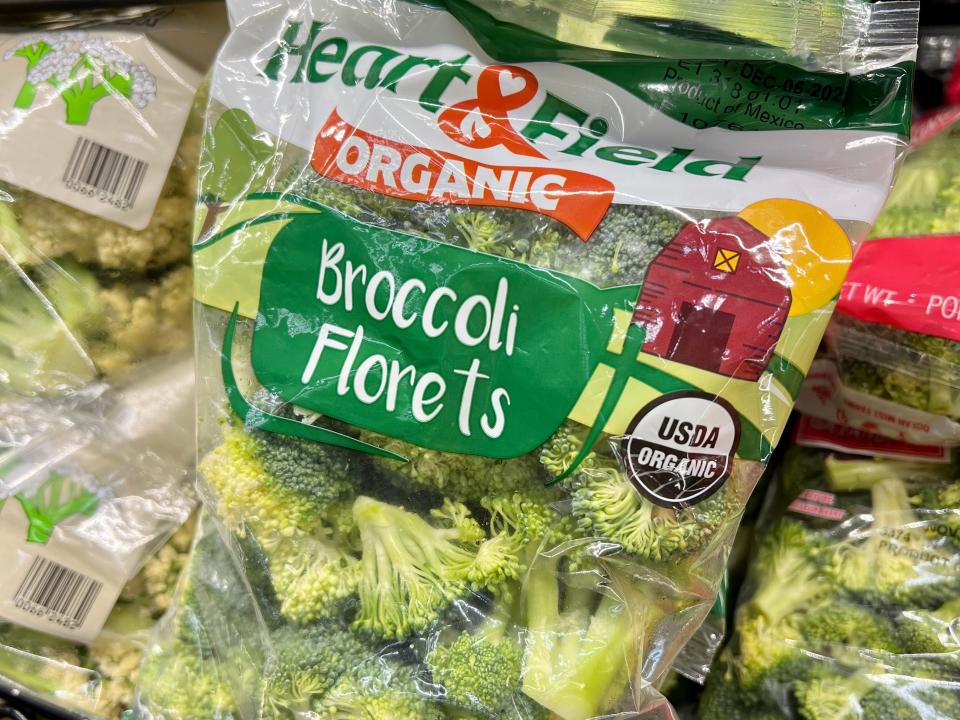 Heart & Field's organic broccoli florets