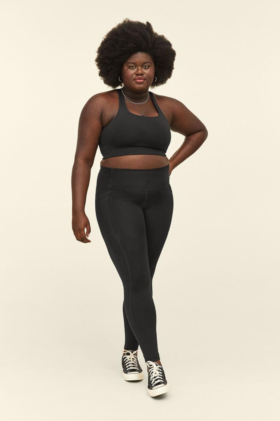 12) Black High-Rise Pocket Leggings