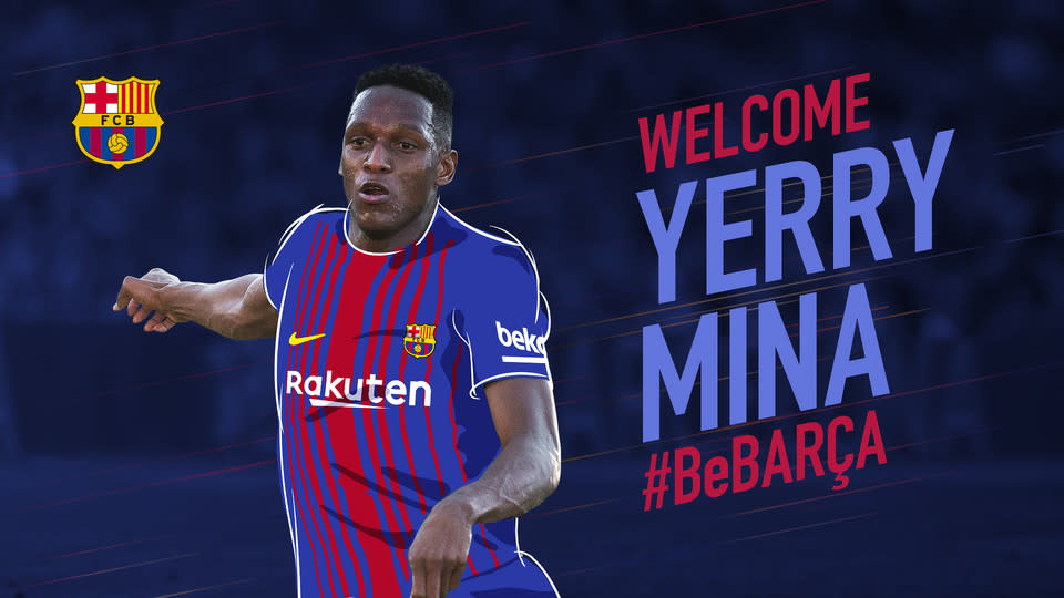 Mina officiellement au Barça