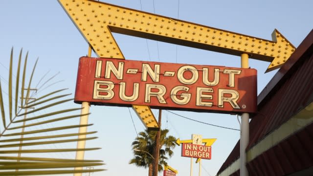 An In-N-Out sign is shown.