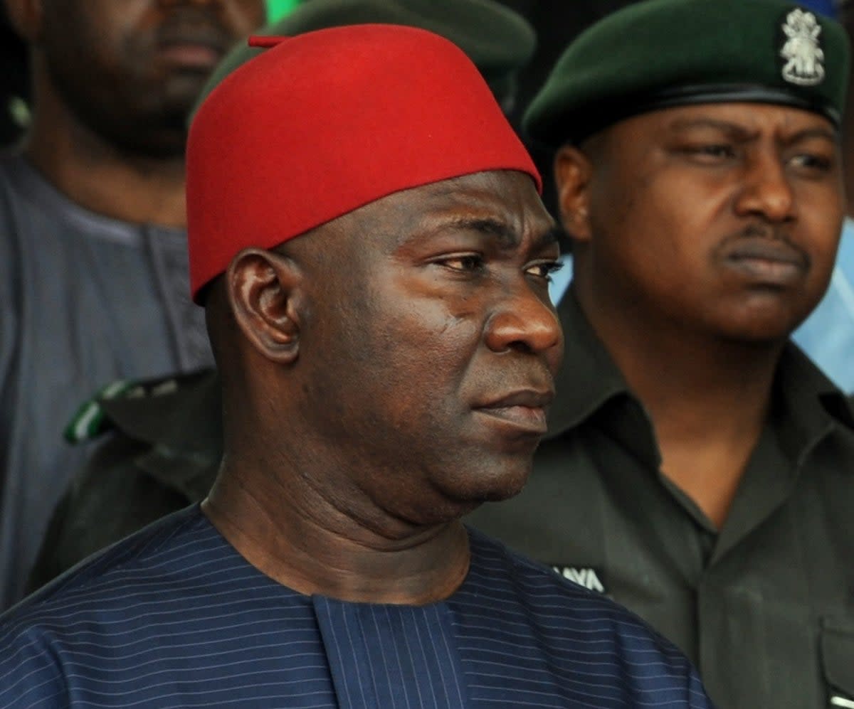 Nigerian politician Ike Ekweremadu has been found guilty of a plot to harvest a child’s organs (AFP/Getty)