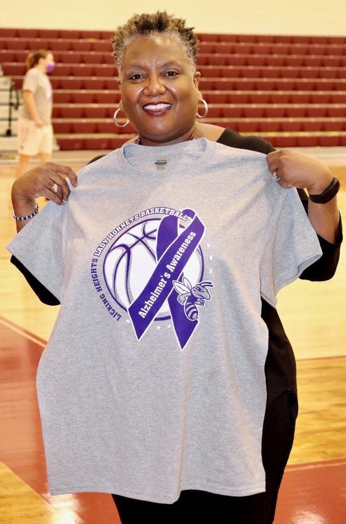 Licking Heights girls basketball coach Sonya Glover and her players will be raising money for Alzheimer's Awareness during Saturday's game against Zanesville.