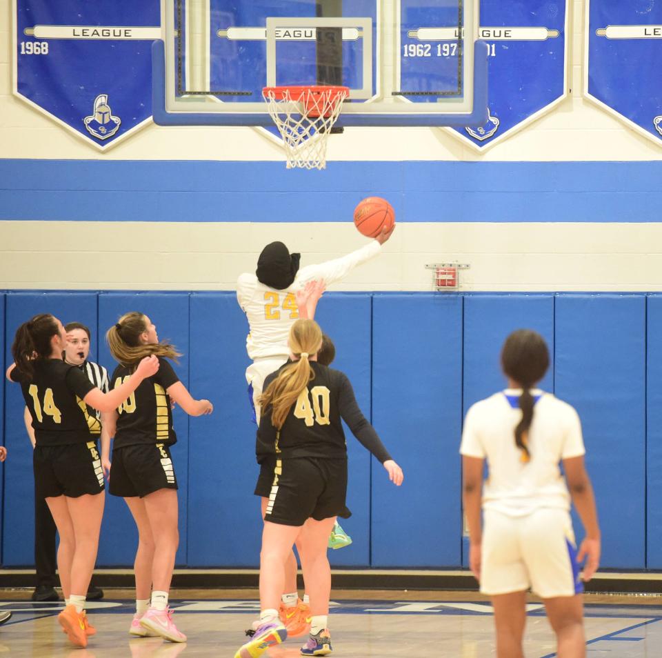 Universal Audenried's Shayla Smith scored 41 points against Delone Catholic in a 79-53 PIAA Class 4A quarterfinal win at Garden Spot High School Saturday.