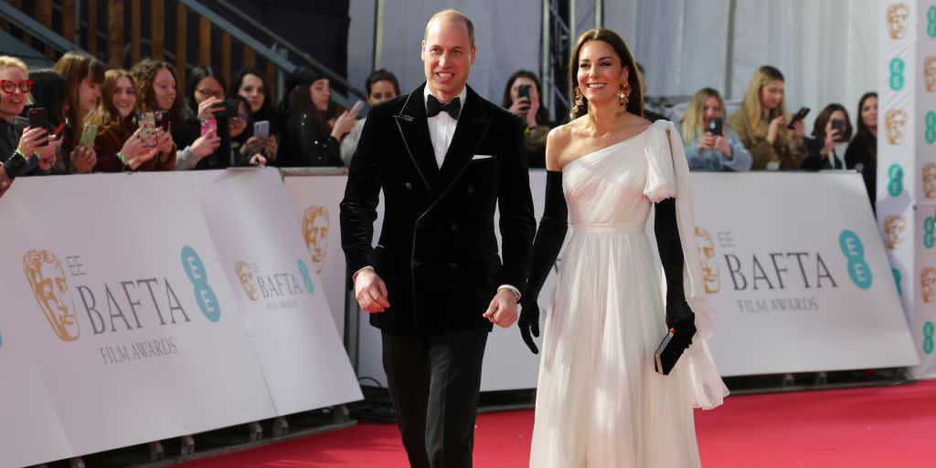 the prince and princess of wales attend the ee bafta film awards 2023