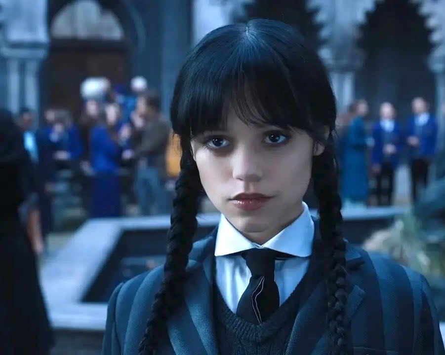 Jenna Ortega in "Wednesday"