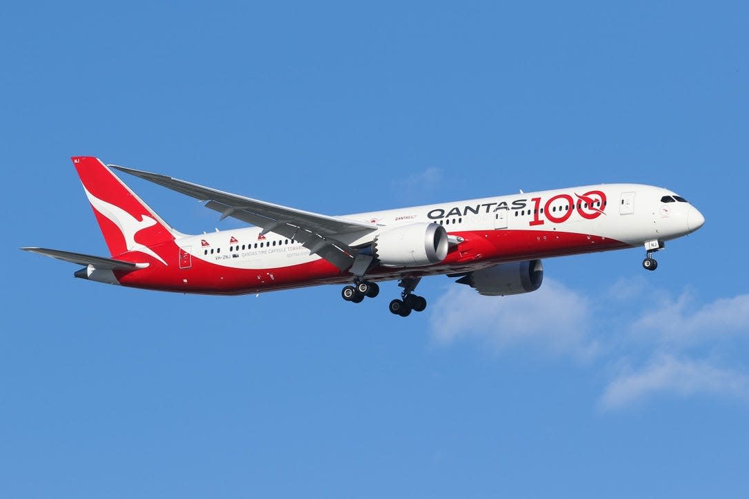 Qantas Boeing 787-9.
