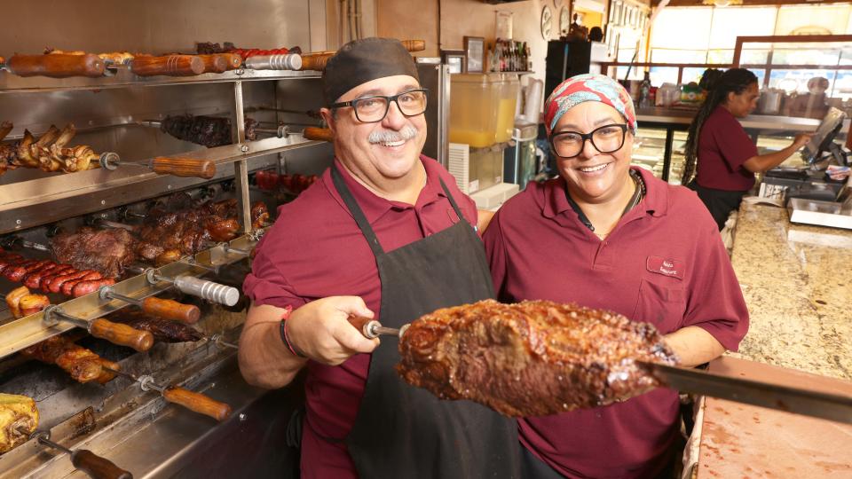 Mainha Brazilian Restaurant owners Heilo Figueredo and Sulamita Figueredo on Wednesday, Oct. 4, 2023.