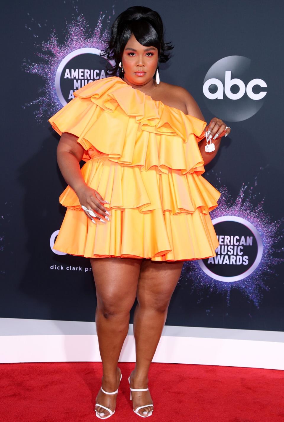 Lizzo attends the 2019 American Music Awards at Microsoft Theater on November 24, 2019 in Los Angeles, California