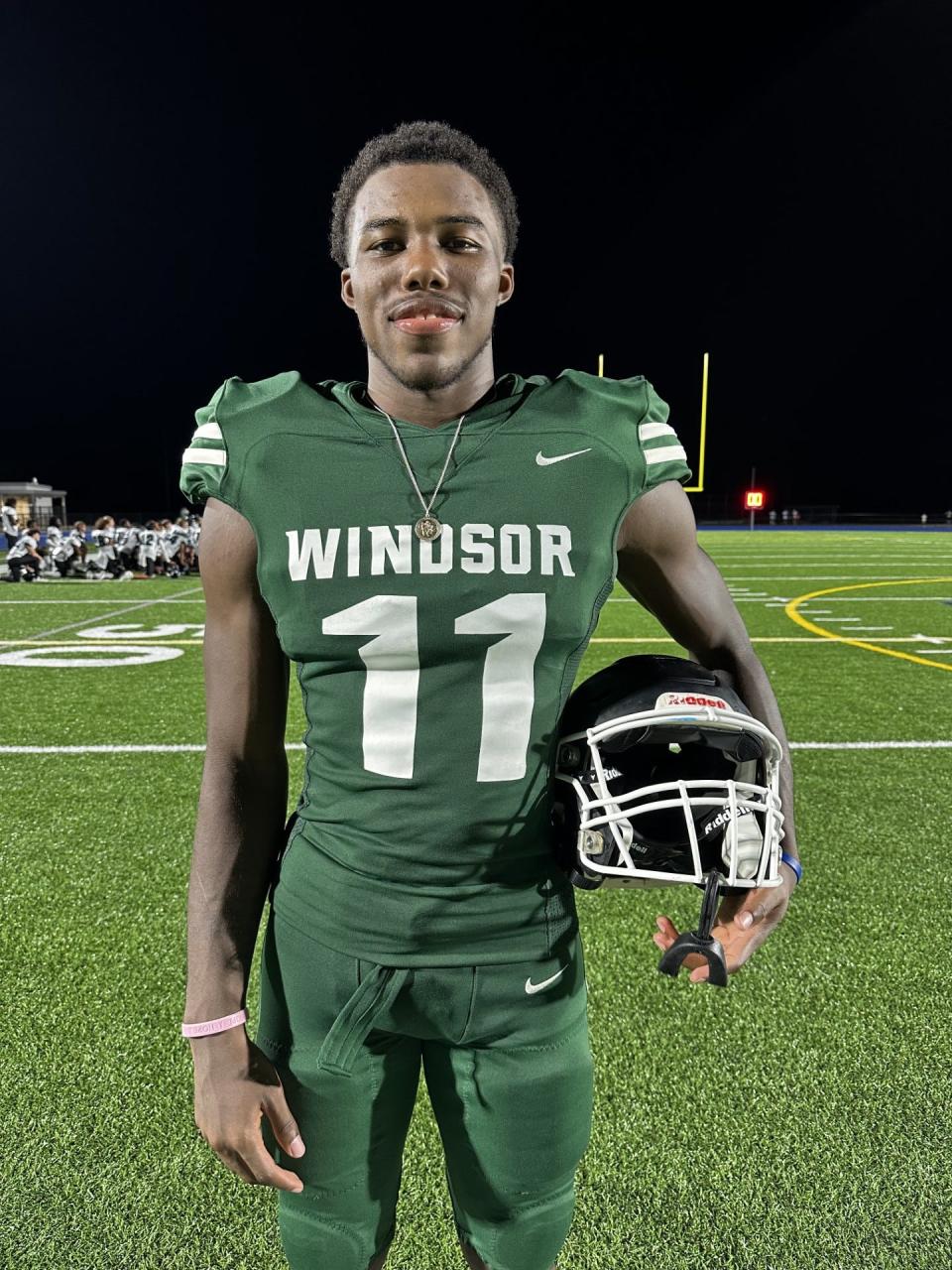 Marquis Lonnon of the Windsor Forest football team.