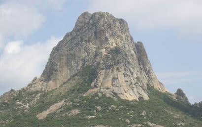 Peña de Bernal Natural Monument, the world's tallest monolith, located in north-central Mexico.