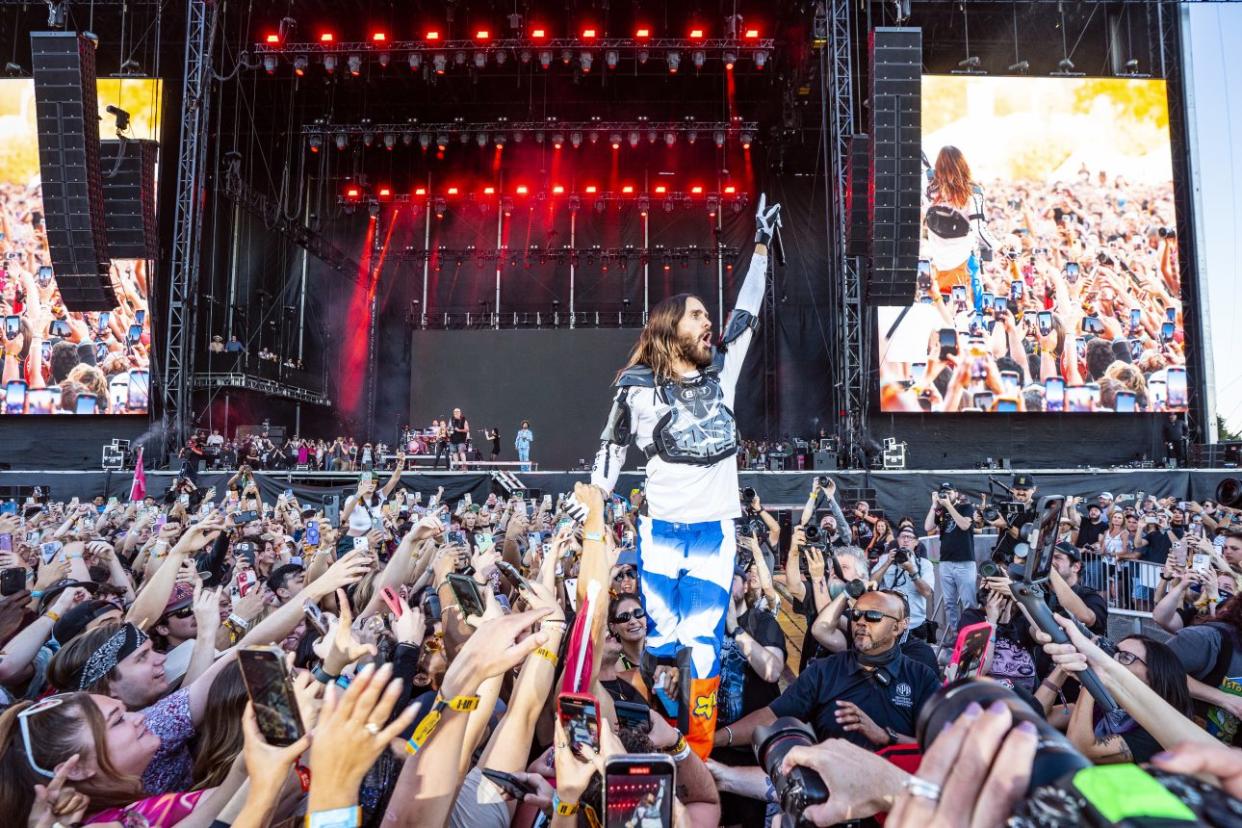 Jared Leto of Thirty Seconds to Mars performing at Austin City Limits Music Festival, October 14, 2023. (Credit: Erika Goldring/FilmMagic)