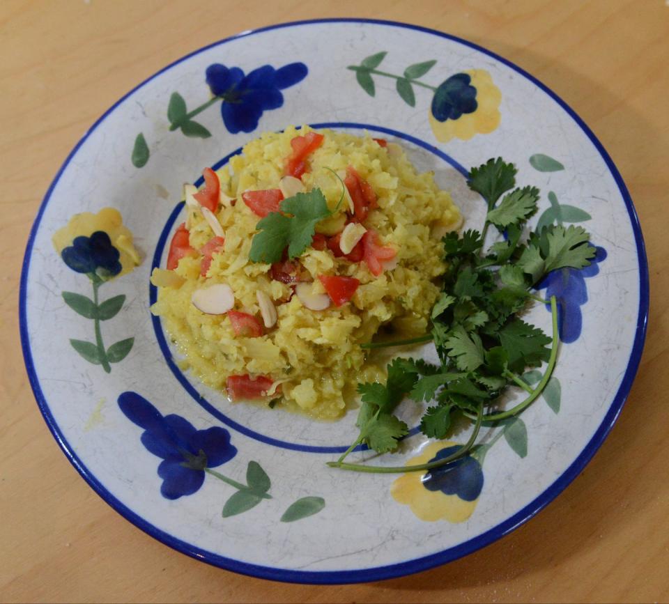 cauliflower recipes from lisa sheid cauliflower rice pilaf 32814 photo by tim leedy