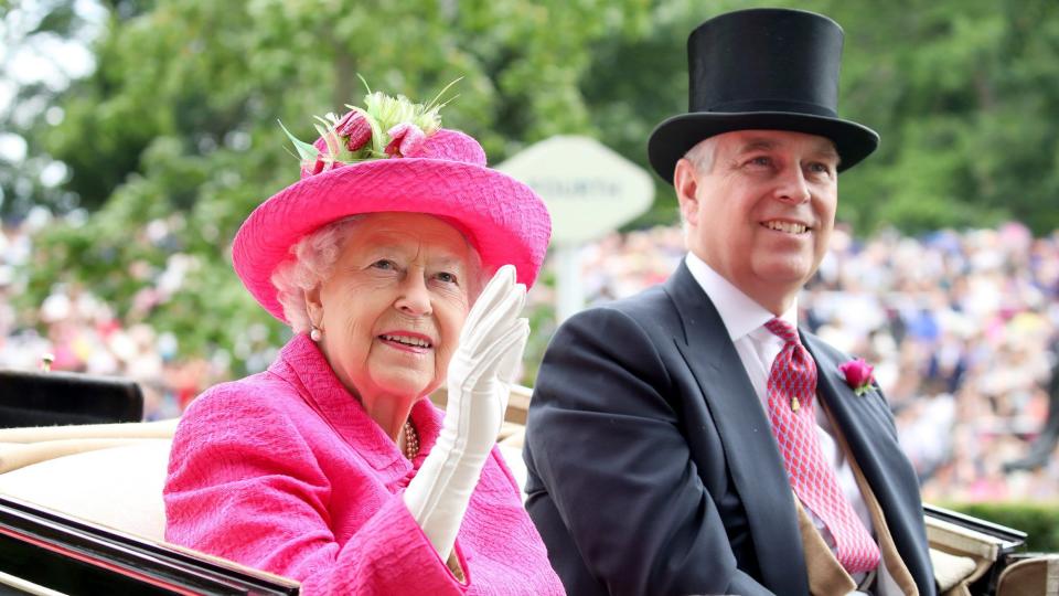 Prince Andrew and Queen Elizabeth II