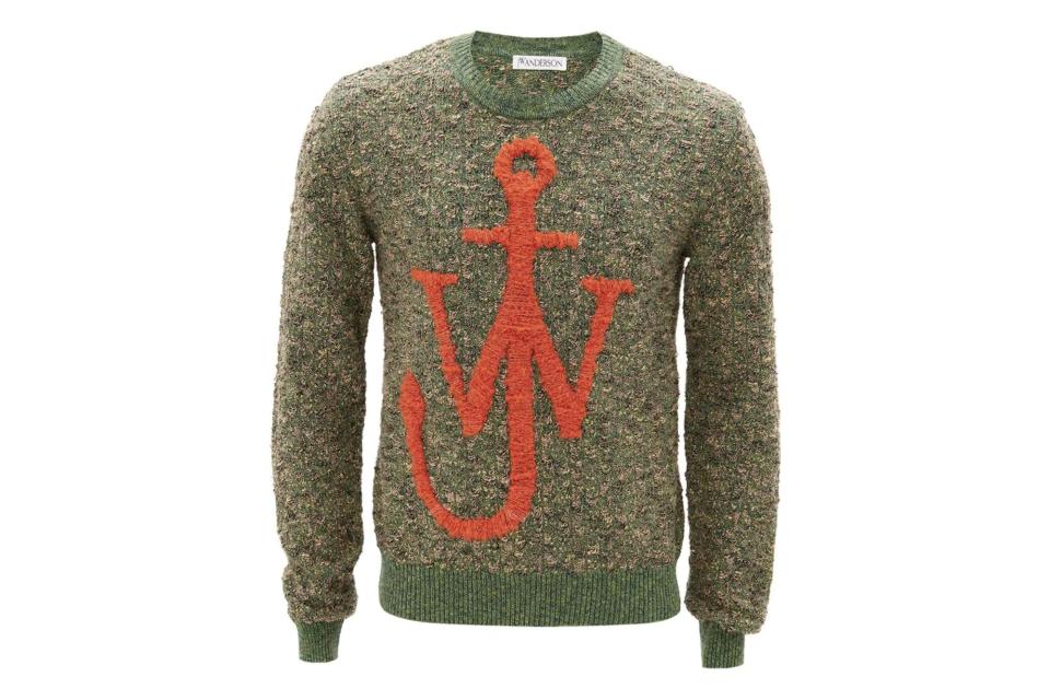 JW Anderson Intarsia Anchor Motif Knit Jumper