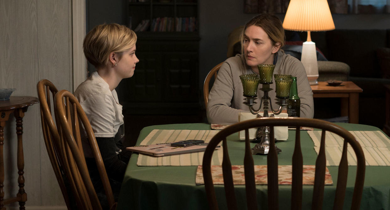 Kate Winslet as Mare Sheehan & Angourie Rice as Siobhan (HBO)