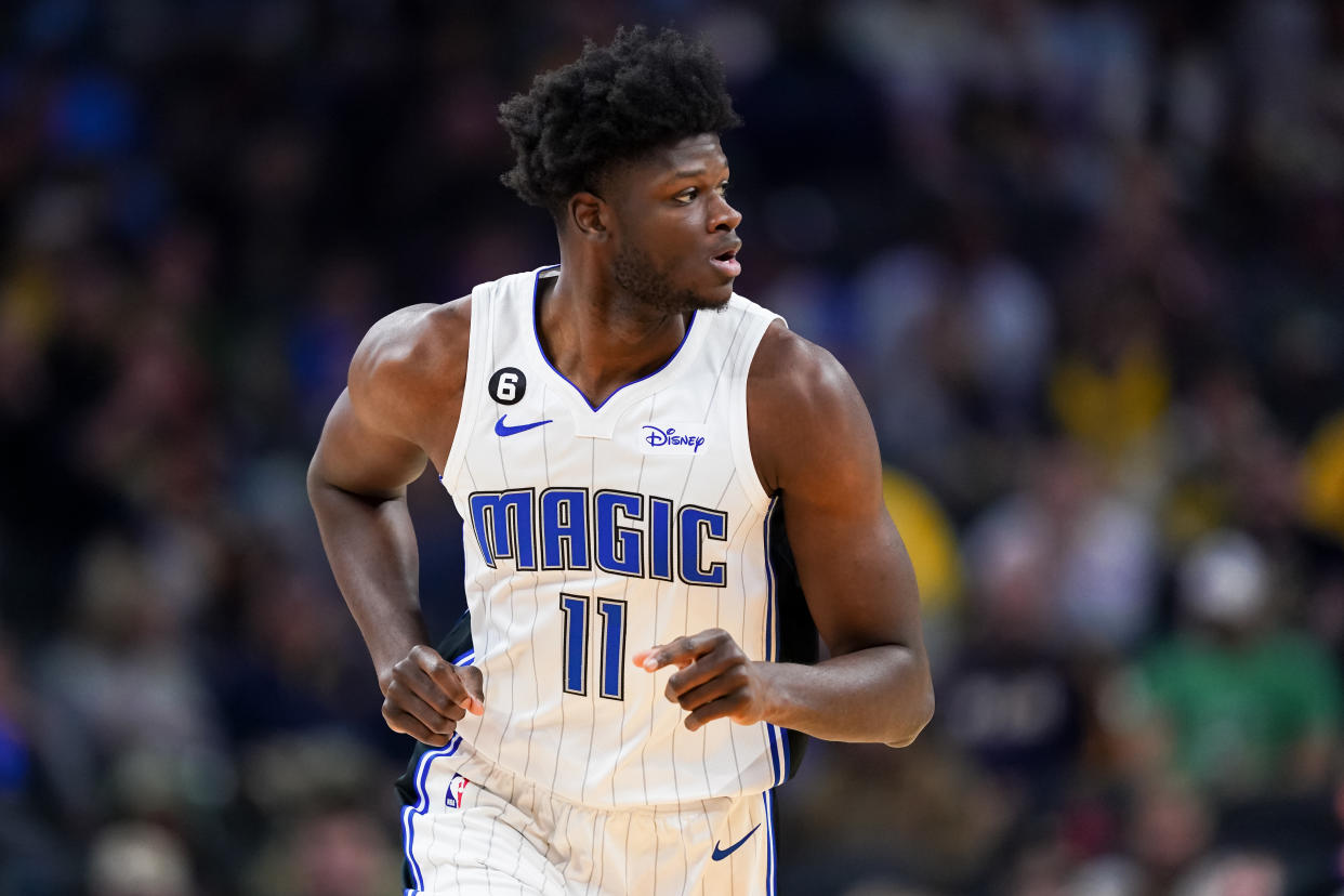 Mo Bamba is on his way to the Los Angeles Lakers after the Orlando Magic traded him for Patrick Beverley. (Photo by Dylan Buell/Getty Images)