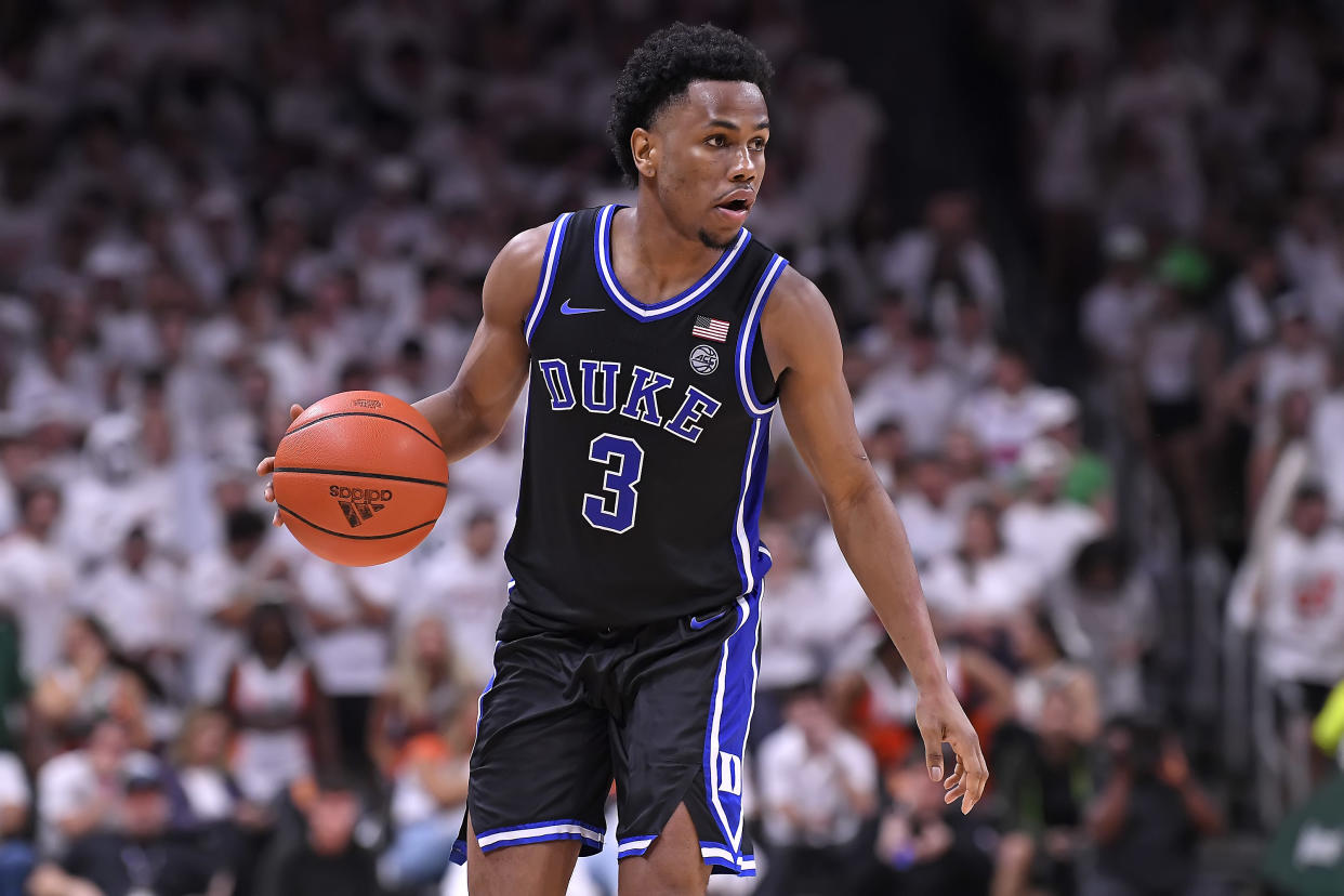 Jeremy Roach averaged more than 13 points a game for Duke this past season. (Photo by Samuel Lewis/Icon Sportswire via Getty Images)