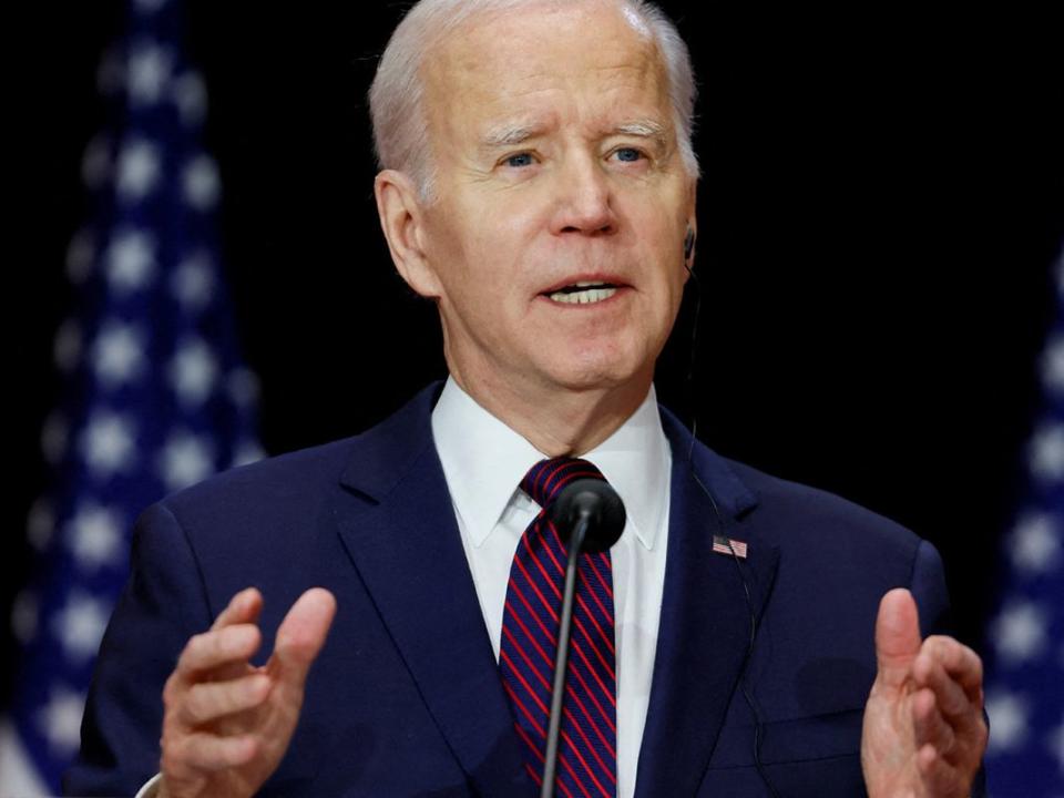 FILE PHOTO: U.S. President Joe Biden and Canadian PM Justin Trudeau hold a news conference, in Ottawa