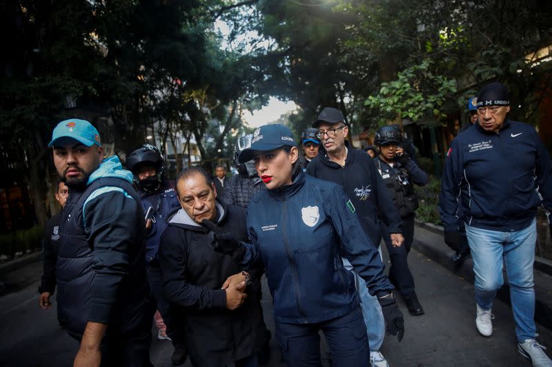 Women aspiring to run for the post of mayor, in Mexico City