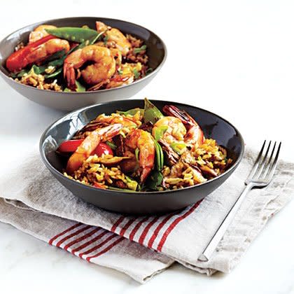 Shrimp and Shiitake Rice Bowl