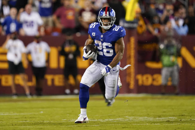 Giants' Saquon Barkley out of '2022 NFL Superstar Club'