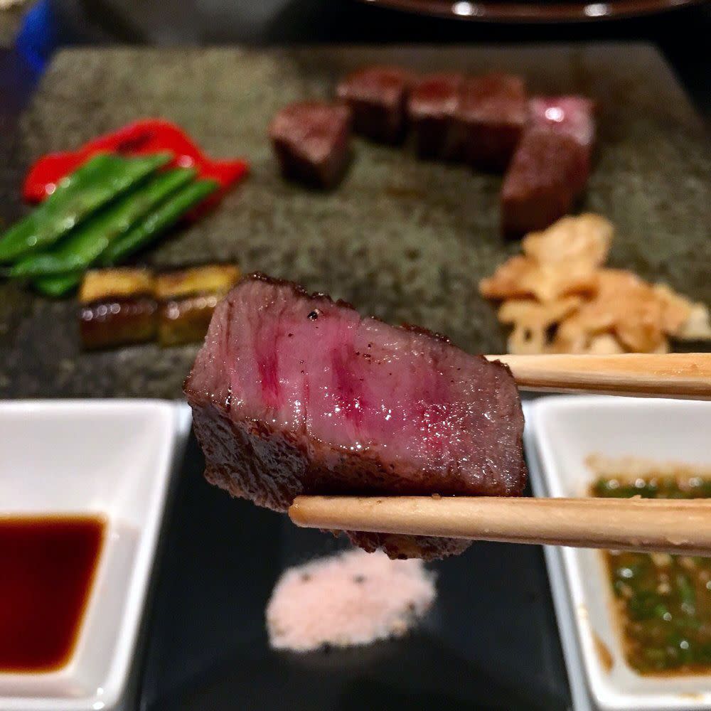 Highest Award Winning Kobe Beef Steak, Bifteck Kawamura in Tokyo, Japan