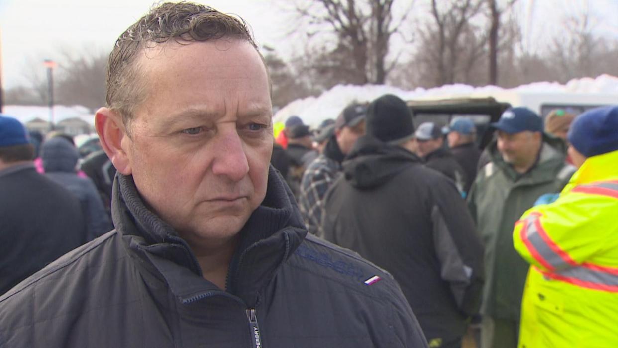 John Efford, a fish harvester from Port de Grave, says the protests will continue until there is change to government policy. (Danny Arsenault/CBC - image credit)