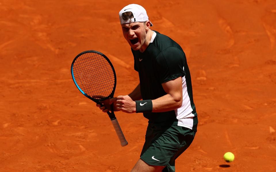 Jack Draper won his first senior tour match on clay against world No.27 Lorenzo Sonego - GETTY IMAGES