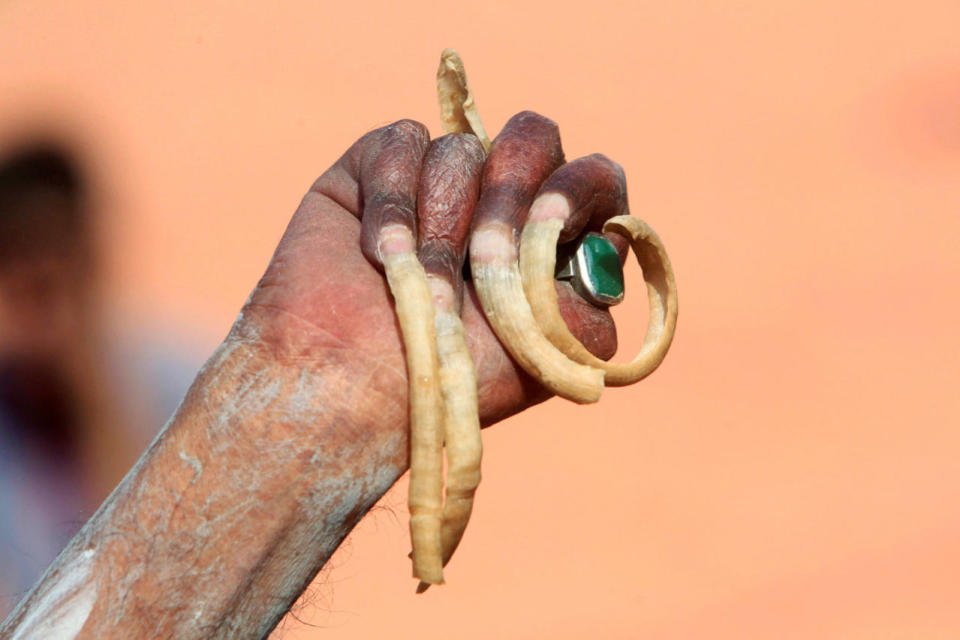 The hand of the Sadhu 