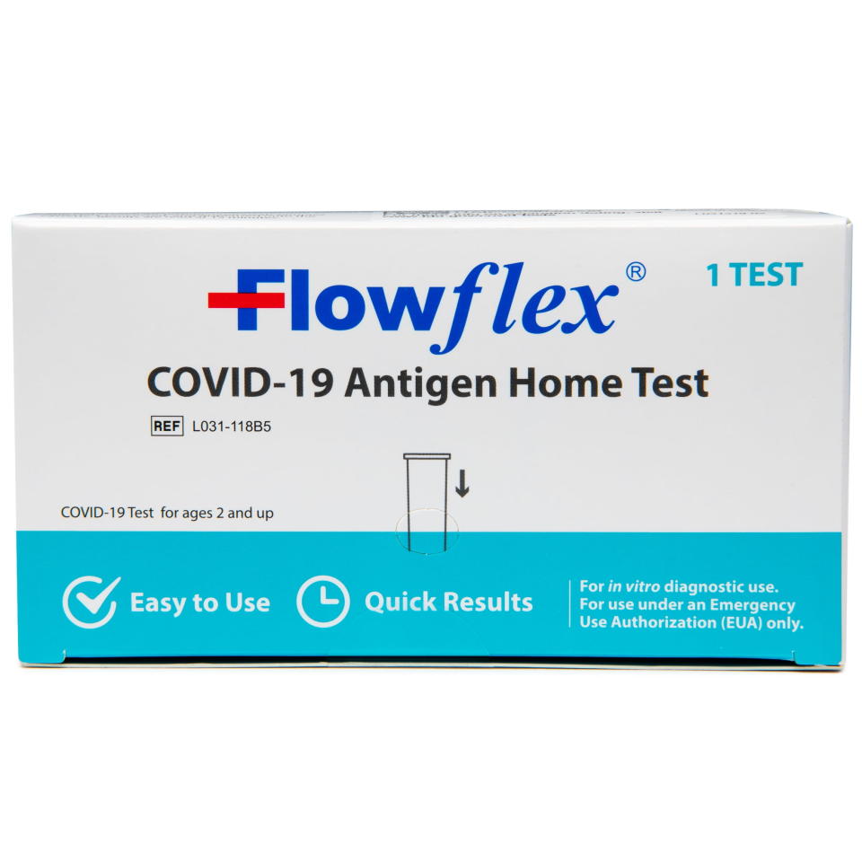 <p><a href="https://go.redirectingat.com?id=74968X1596630&url=https%3A%2F%2Fwww.walmart.com%2Fip%2FFlowflex-Covid-19-Antigen-Home-Test-1-0-Each%2F837992467&sref=https%3A%2F%2Fwww.prevention.com%2Fhealth%2Fhealth-conditions%2Fg45086861%2Fbest-at-home-covid-test%2F" rel="nofollow noopener" target="_blank" data-ylk="slk:Shop Now;elm:context_link;itc:0;sec:content-canvas" class="link ">Shop Now</a></p><p>Flowflex Covid-19 Antigen Home Test </p><p>walmart.com</p><p>$7.97</p><span class="copyright">Acon Laboratories</span>