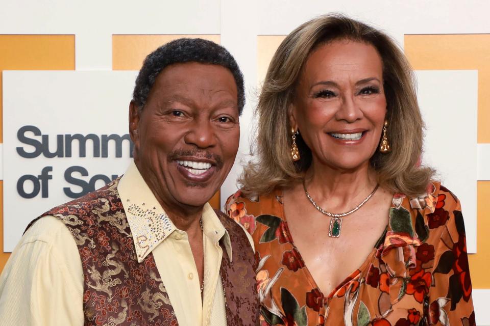 Billy Davis Jr., left, and Marilyn McCoo at a special screening of "Summer of Soul" in New York earlier this month.