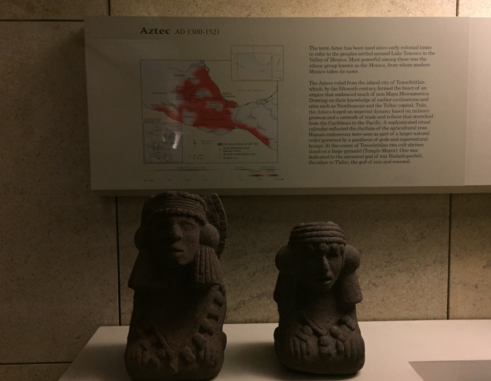 La sala 27 del Museo Británico está dedicada a México. El Museo Británico es el segundo mas visitado del mundo después del Louvre de París. (Foto: Sarah Díaz).