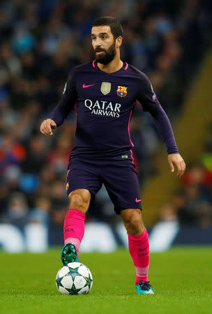 Britain Football Soccer - Manchester City v FC Barcelona - UEFA Champions League Group Stage - Group C - Etihad Stadium, Manchester, England - 16/17 - 1/11/16 Barcelona's Arda Turan Reuters / Phil Noble/Files