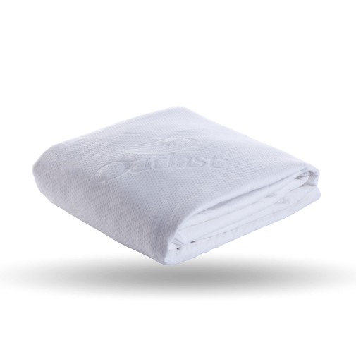 <p><strong>SlumberCloud </strong></p><p>slumbercloud.com</p><p><strong>$160.65</strong></p><p>The main caveat of waterproof materials is they can sometimes cause the mattress to get a bit hot. Slumbercloud designed the Dryline Mattress Protector with Outlast coating technology, which <strong>stores and releases heat to keep you at a comfortable temperature</strong> all night long. Featured previously as our best <a href="https://www.goodhousekeeping.com/home-products/best-sheets/g3038/best-sheets-reviews/" rel="nofollow noopener" target="_blank" data-ylk="slk:temperature regulating sheets" class="link ">temperature regulating sheets</a>, SlumberCloud is a great pick for your ultimate cool bed. </p>