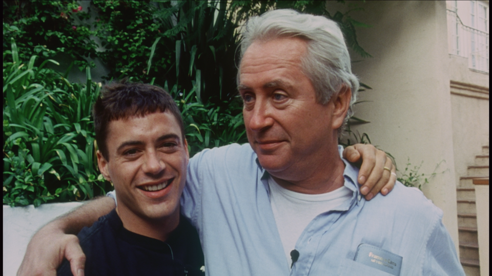 Robert Downey Jr., left, and Robert Downey Sr. in a still from Netflix documentary "Sr."