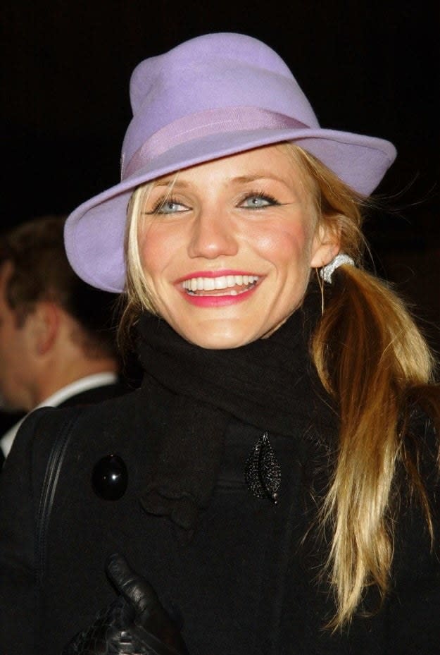 Cameron Diaz is pictured at the 2002 premiere of "Gangs Of New York"