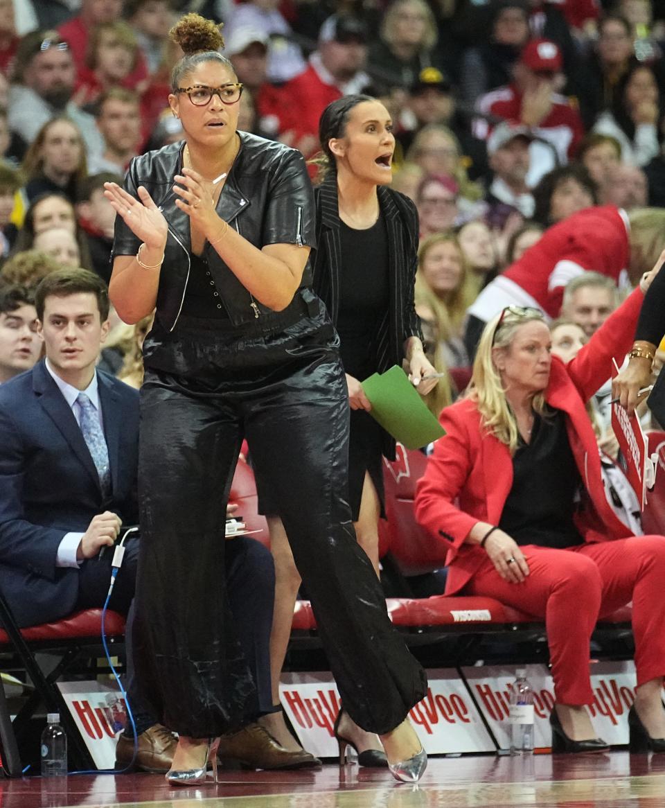 Wisconsin women's basketball coach Marisa Moseley, shown against Iowa Dec. 10, has led the Badgers to their first postseason berth since 2011.