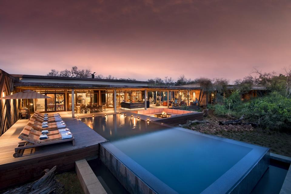 Exterior of the andBeyond Phinda Homestead in South Africa