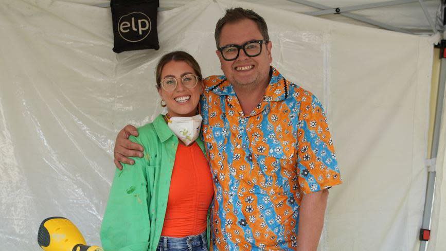 Roisin Quinn with Alan Carr