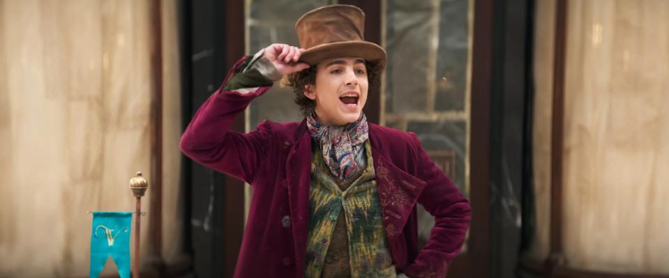 Timothée Chalamet in ‘Wonka’