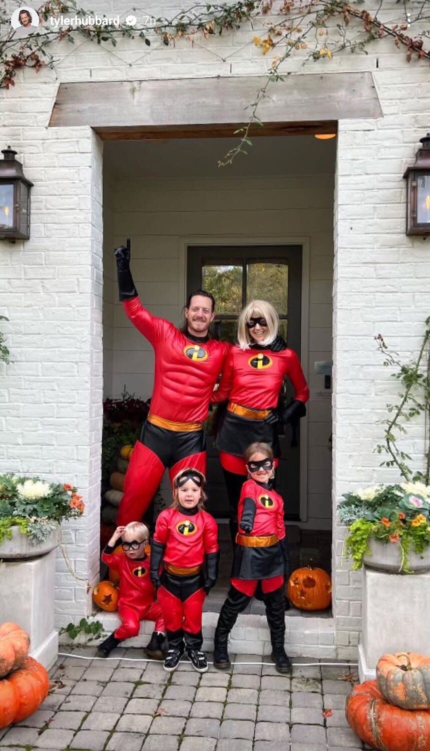 Tyler Hubbard and His Family Dress as 'The Incredibles' While Celebrating Hallowee