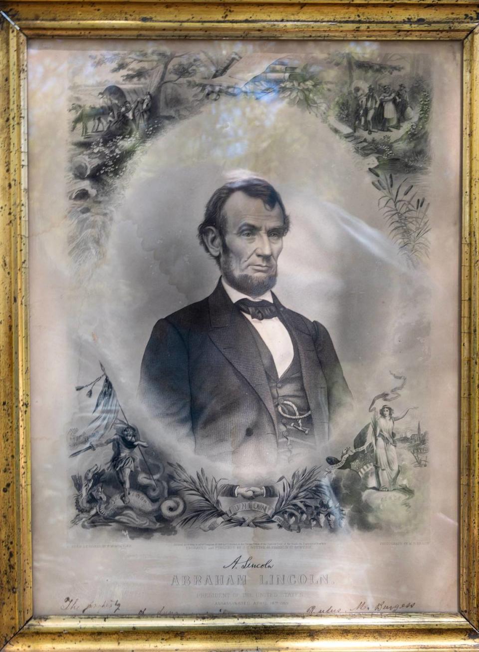 A portrait of Abraham Lincoln once owned by Anna and Rufus M. Burgess, two of Coloma’s earliest Black settlers, was found in Kern County.