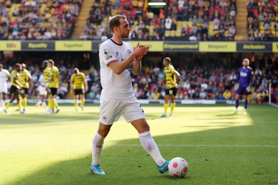 Christian Eriksen has had a big impact on Brentford&#x002019;s recent run of form (Getty Images)