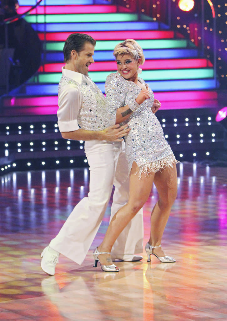 Louis Van Amstel and Kelly Osbourne perform on "Dancing with the Stars."