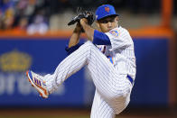 New York Mets relief pitcher Edwin Diaz (39) delivers against the San Diego Padres during the seventh inning of Game 2 of a National League wild-card baseball playoff series, Saturday, Oct. 8, 2022, in New York. (AP Photo/Frank Franklin II)