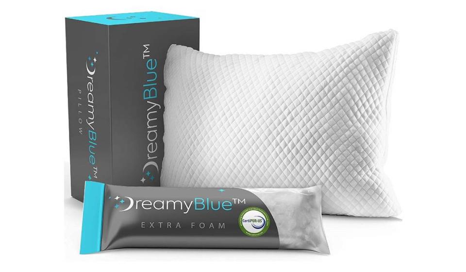 The unique shredded material blend in this pillow provides firm, yet comfortable support.