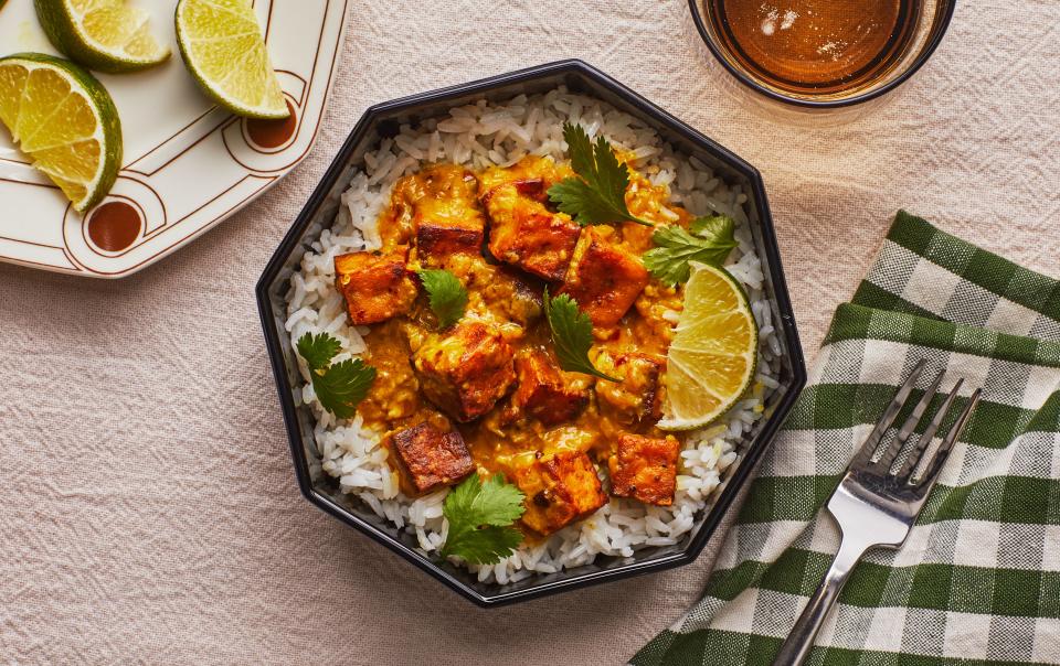 Crispy Tofu With Peanut Sauce